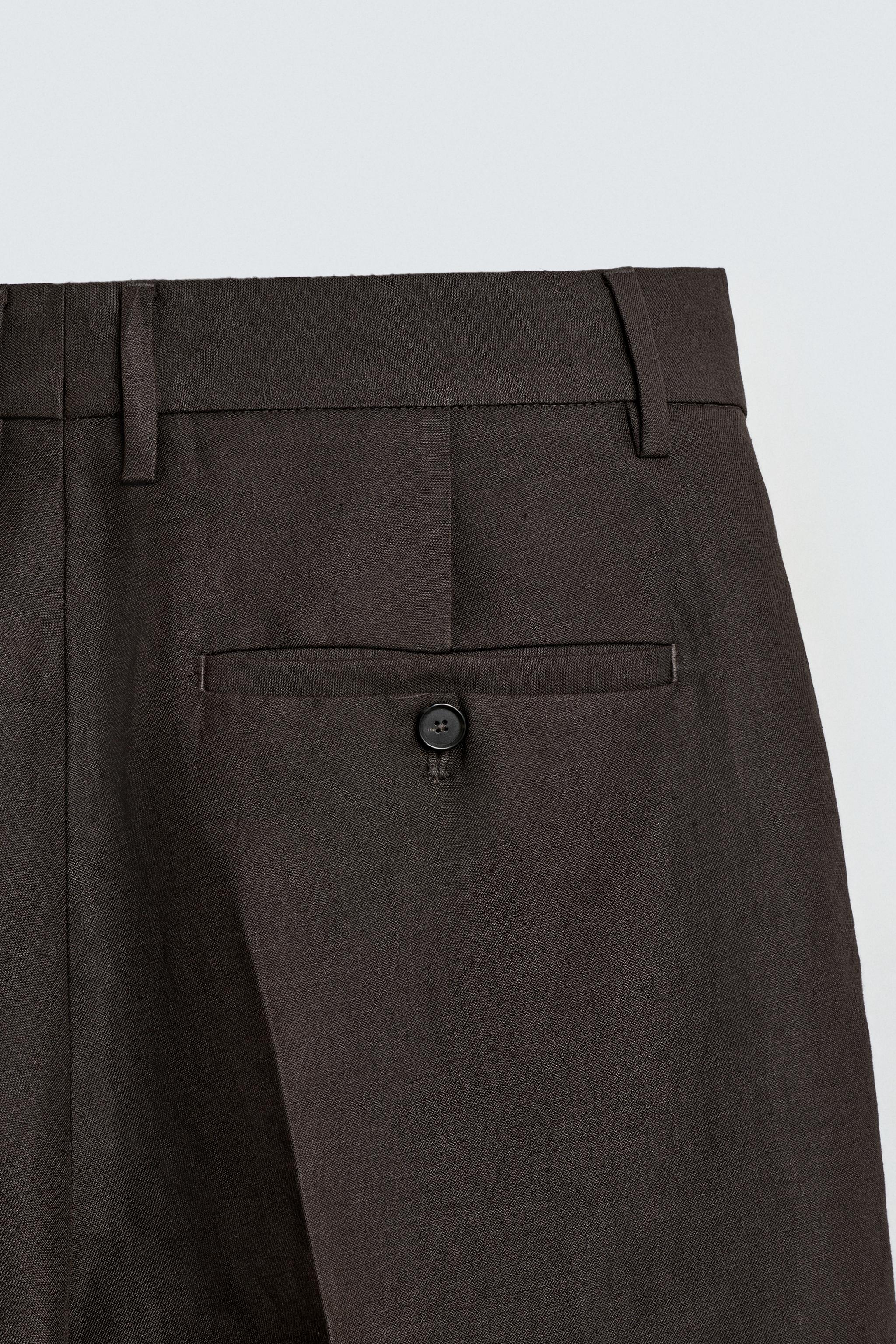 100% LINEN SUIT PANTS